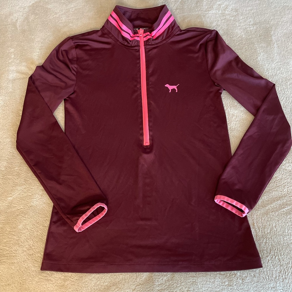 PINK Victoria Secret Zip Athletic Top - Size S - Picture 9 of 14